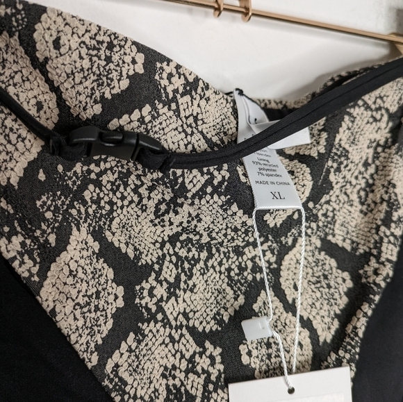 ANDIE SWIM The Belted Riviera Bikini Bottom Snake Print NEW Size XL - Picture 3 of 6